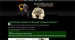 Desktop Screenshot of hunterbuilds.com