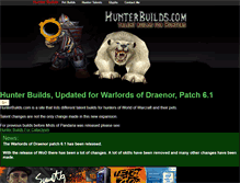 Tablet Screenshot of hunterbuilds.com
